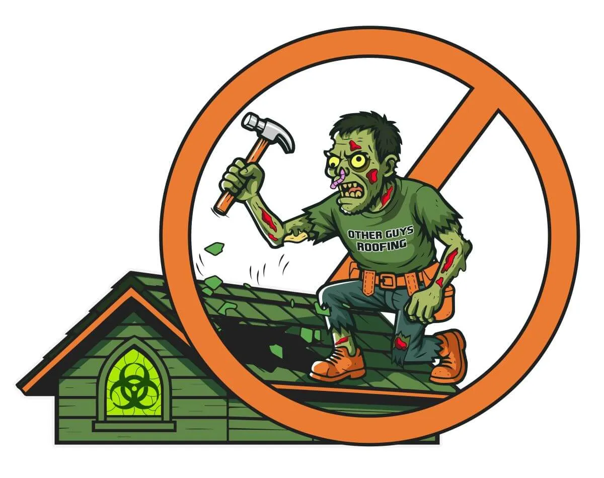 No Zombies Roofing Icon